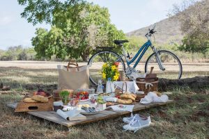 fietstocht met picnic